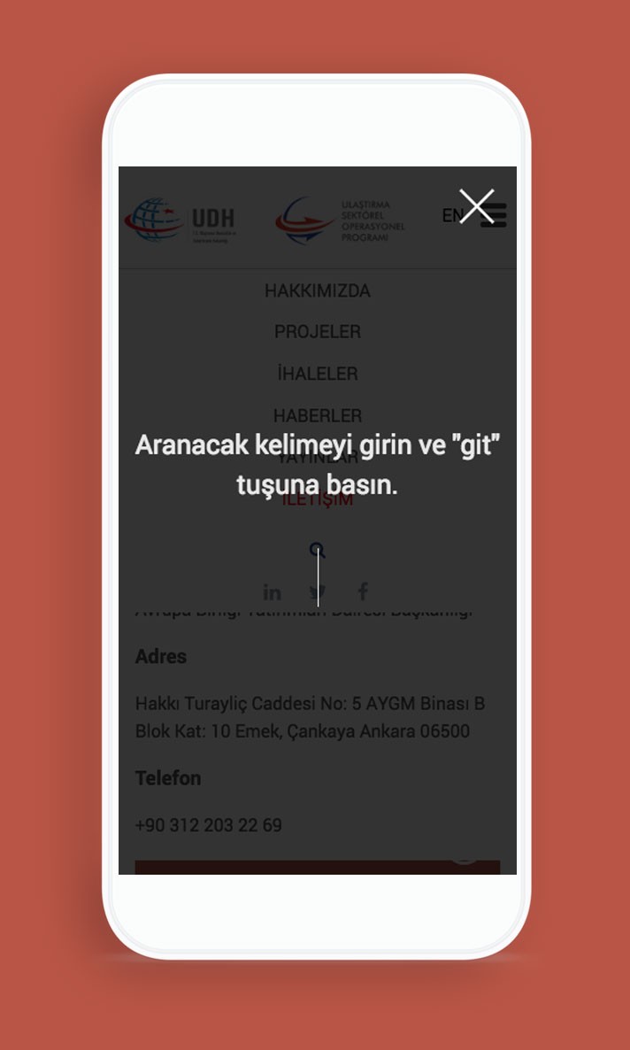 Ulaştırma mobil arayüz tasarımı